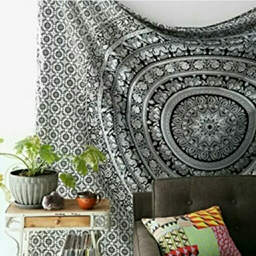 New Boho tapestry black/white